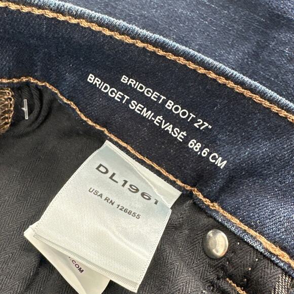 DL1961 Women's Thunderbird Bridget Boot High Rise Instasculpt Jeans Size 27 - Picture 6 of 10